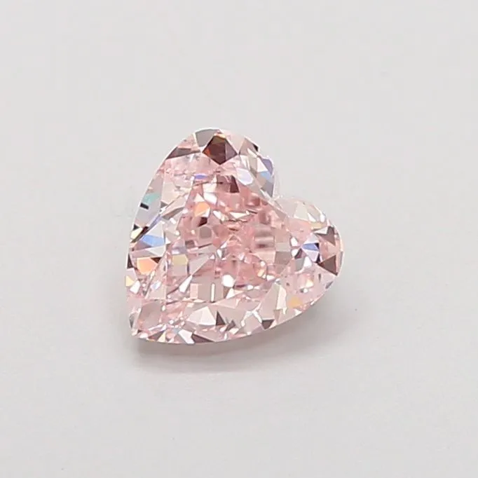 1.01ct HEART Fancy Pink VVS2 Coloured Lab diamond
