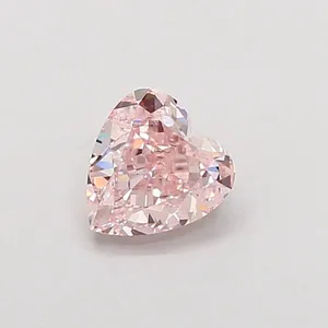 1.01ct HEART Fancy Pink VVS2 Coloured Lab diamond