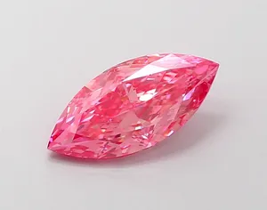 2.3ct MARQUISE Fancy Vivid Pink VS2 Coloured Lab diamond