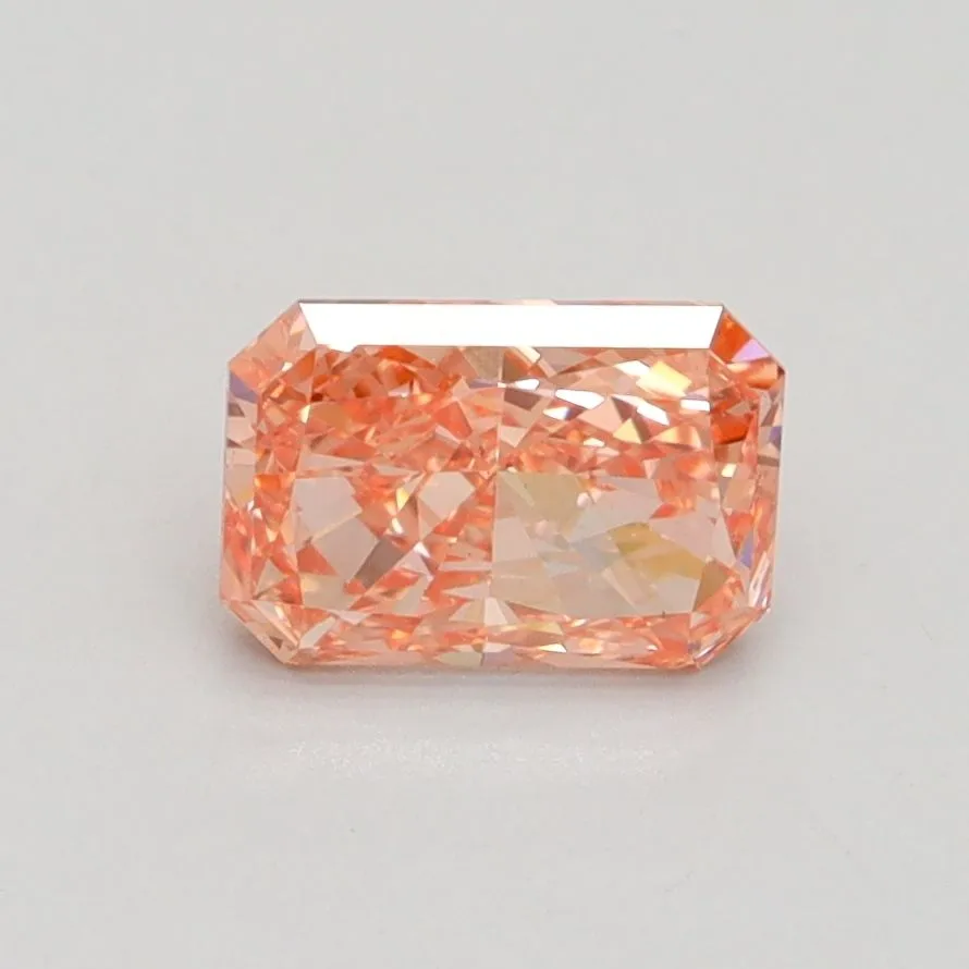 0.94ct RADIANT Fancy Vivid Pink VS2 Coloured Lab diamond