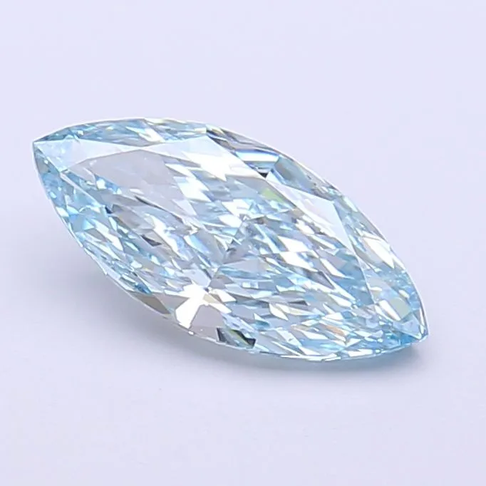 1.13ct MARQUISE Fancy Intense Blue VS1 Coloured Lab diamond