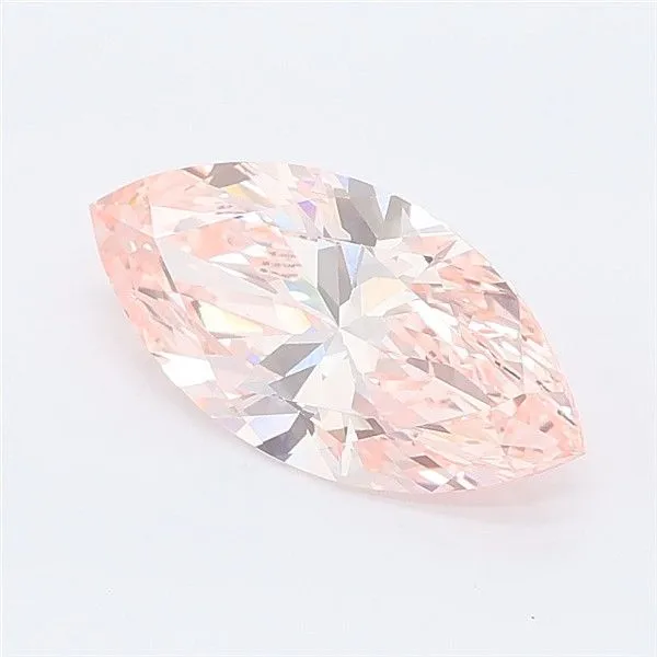 1.24ct MARQUISE Fancy Vivid Pink VS1 Coloured Lab diamond