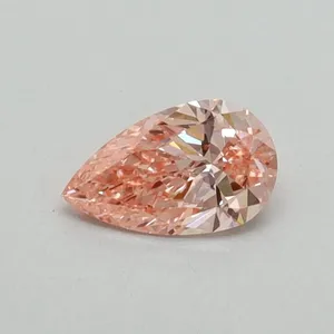 0.3ct PEAR Fancy Vivid Pink VS1 Coloured Lab diamond