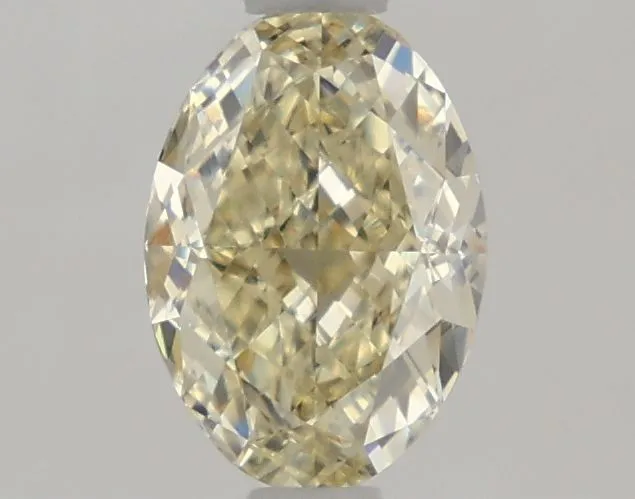 1.18ct OVAL Fancy Light Yellow VVS2 Coloured Lab diamond