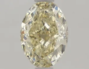 1.18ct OVAL Fancy Light Yellow VVS2 Coloured Lab diamond