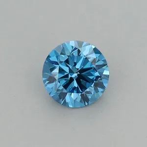 0.33ct ROUND Fancy Vivid Blue VS1 Coloured Lab diamond