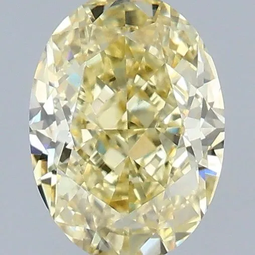 1.06ct OVAL Fancy Yellow VS2 Coloured Lab diamond