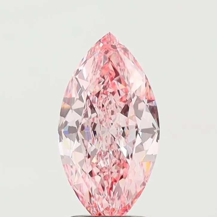 2.03ct MARQUISE Fancy Vivid Pink VVS2 Coloured Lab diamond