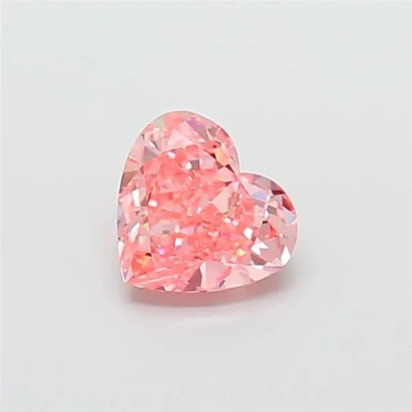 1.52ct HEART Fancy Vivid Pink VVS2 Coloured Lab diamond
