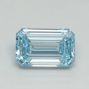 1.01ct EMERALD Fancy Intense Blue VS1 Coloured Lab diamond
