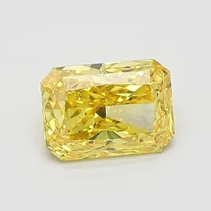 1.2ct RADIANT Fancy Vivid Yellow VS1 Coloured Lab diamond