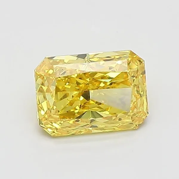 1.2ct RADIANT Fancy Vivid Yellow VS1 Coloured Lab diamond