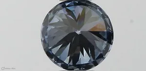 0.36ct ROUND Fancy Vivid Blue VVS1 Coloured Lab diamond