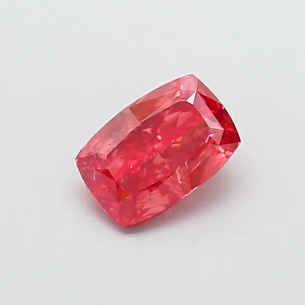 1.12ct CUSHION Fancy Vivid Brownish Pink VVS2 Coloured Lab diamond