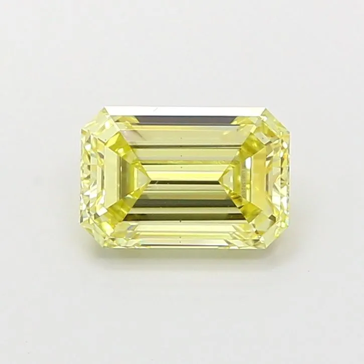 1.06ct EMERALD Fancy Yellow VS2 Coloured Lab diamond