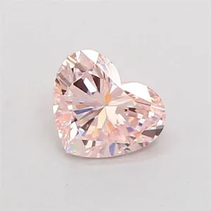1ct HEART Fancy Intense Pink VVS2 Coloured Lab diamond