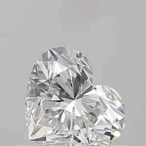 0.51ct HEART F VVS2 Natural diamond