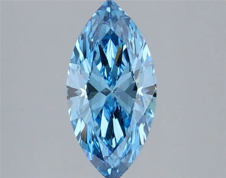 2.00ct MARQUISE Fancy Vivid Blue VS1 Coloured Lab diamond