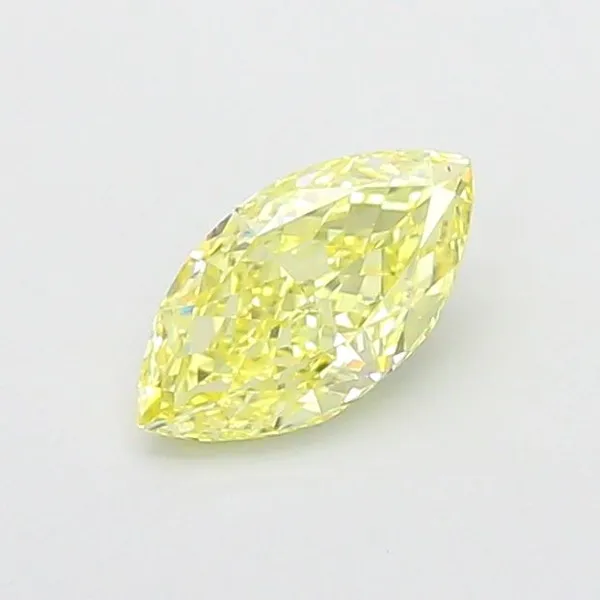 1.01ct MARQUISE Fancy Intense Yellow VS1 Coloured Lab diamond