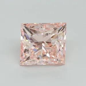 4.56ct PRINCESS Fancy Intense Pink VS1 Coloured Lab diamond