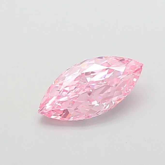1.32ct MARQUISE Fancy Vivid Pink VS2 Coloured Lab diamond