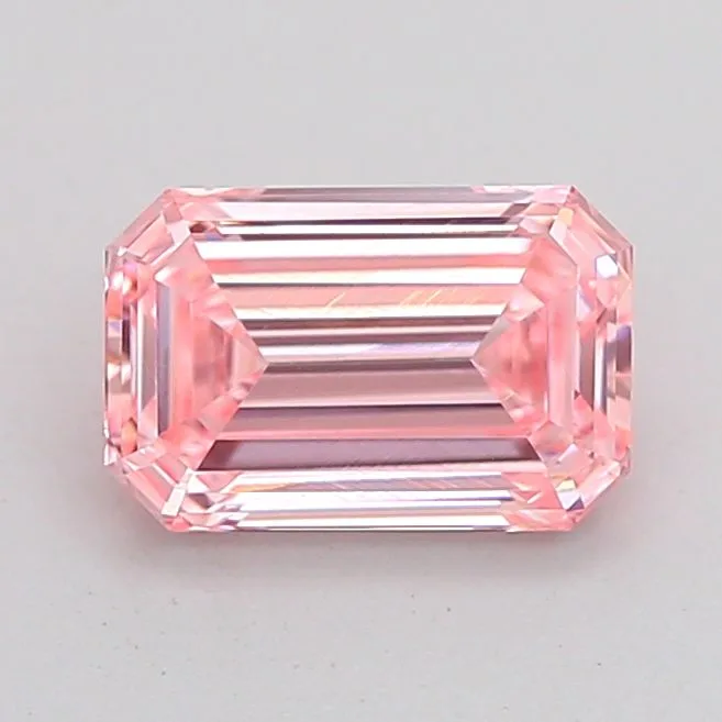 1.01ct EMERALD Fancy Intense Pink VVS2 Coloured Lab diamond