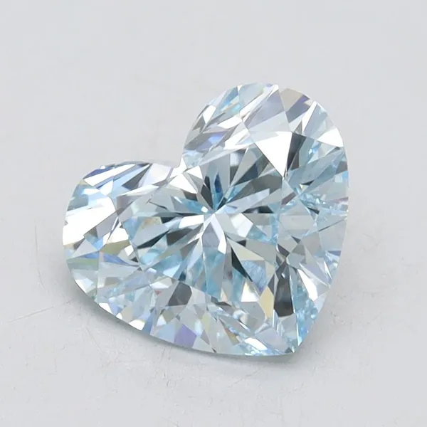 1.53ct HEART Fancy Intense Blue VS1 Coloured Lab diamond