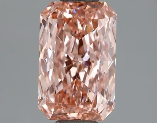 1.01ct RADIANT Fancy Vivid Pink VS1 Coloured Lab diamond
