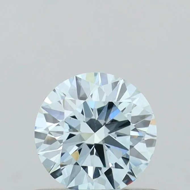 0.53ct ROUND Fancy Intense Blue IF Coloured Lab diamond