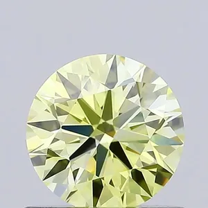 0.65ct ROUND Fancy Intense Yellow VVS2 Coloured Lab diamond