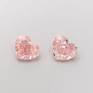 1.05ct HEART Fancy Intense Pink VS1 Coloured Lab diamond