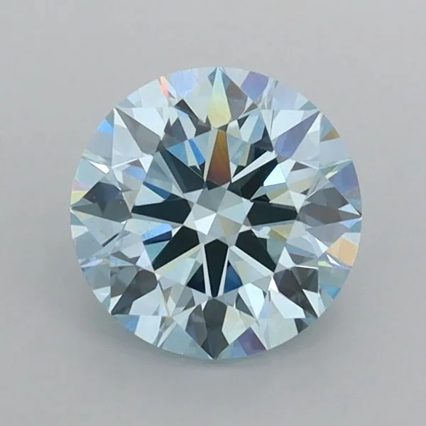 1.06ct ROUND Fancy Intense Blue VS1 Coloured Lab diamond