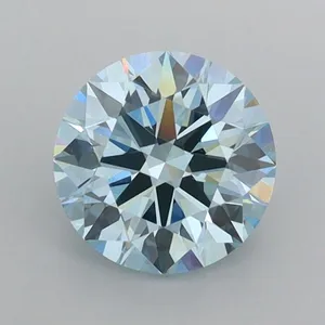 1.06ct ROUND Fancy Intense Blue VS1 Coloured Lab diamond