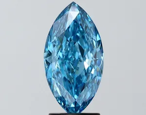 2.56ct MARQUISE Fancy Vivid Blue VS1 Coloured Lab diamond