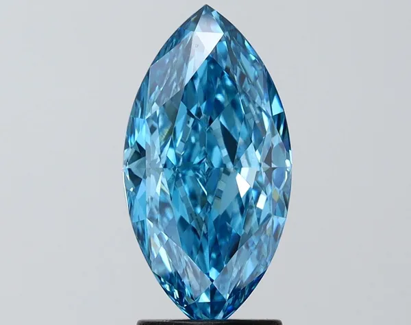 2.56ct MARQUISE Fancy Vivid Blue VS1 Coloured Lab diamond