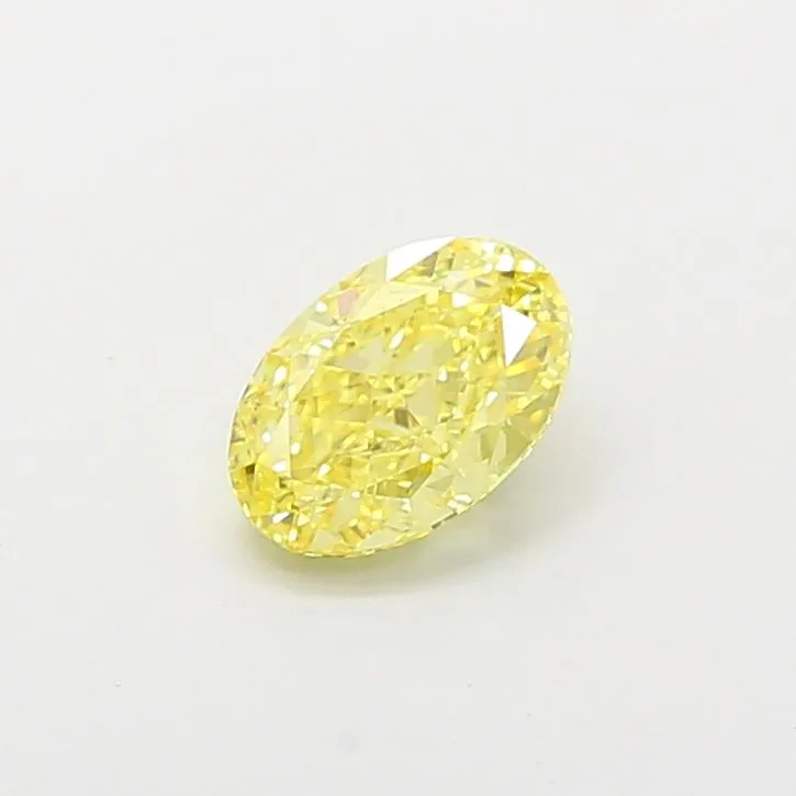 1.03ct OVAL Fancy Yellow VS1 Coloured Lab diamond