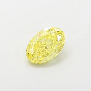 1.03ct OVAL Fancy Yellow VS1 Coloured Lab diamond