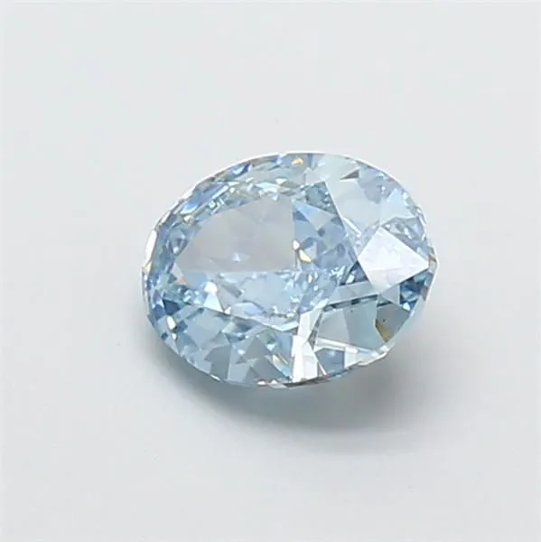 1.01ct OVAL Fancy Vivid Blue VS1 Coloured Lab diamond
