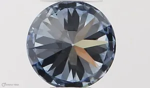 0.32ct ROUND Fancy Vivid Blue VS2 Coloured Lab diamond