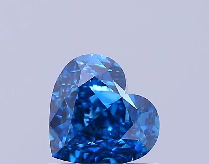 1.03ct HEART Fancy Vivid Blue VS1 Coloured Lab diamond
