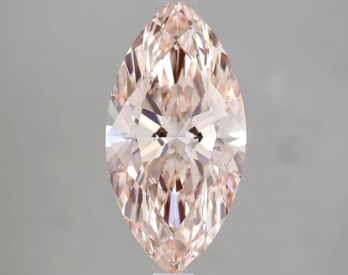 2.04ct MARQUISE Fancy Intense Pink VVS2 Coloured Lab diamond