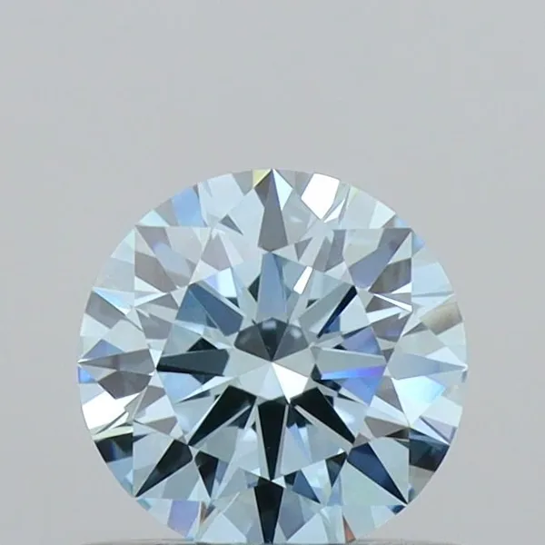 0.55ct ROUND Fancy Intense Blue VVS2 Coloured Lab diamond