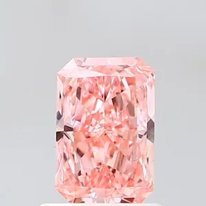 0.96ct RADIANT Fancy Vivid Pink VS1 Coloured Lab diamond
