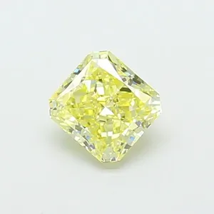 1.1ct RADIANT Fancy Intense Yellow VS1 Coloured Lab diamond