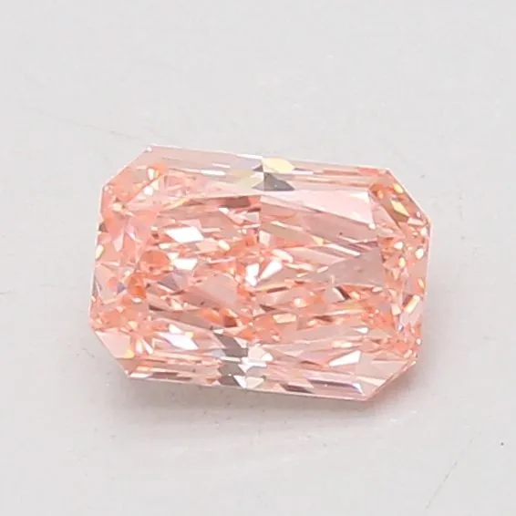 0.81ct RADIANT Fancy Vivid Pink VS1 Coloured Lab diamond