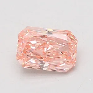 0.81ct RADIANT Fancy Vivid Pink VS1 Coloured Lab diamond