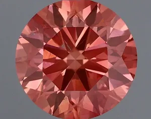 0.55ct ROUND Fancy Vivid Purple Pink I1 Coloured Lab diamond