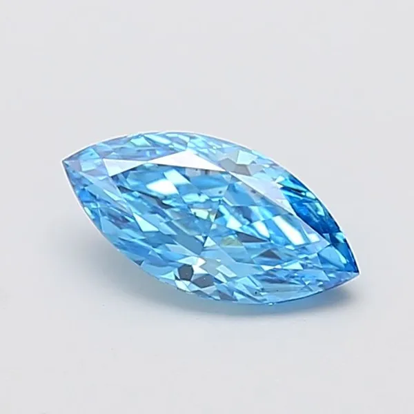 1.05ct MARQUISE Fancy Vivid Blue VS2 Coloured Lab diamond