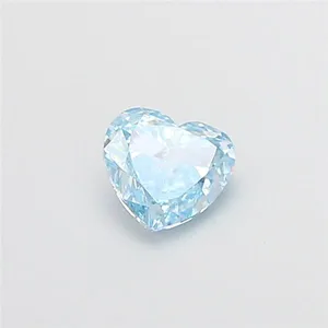 1.06ct HEART Fancy Vivid Blue VS1 Coloured Lab diamond
