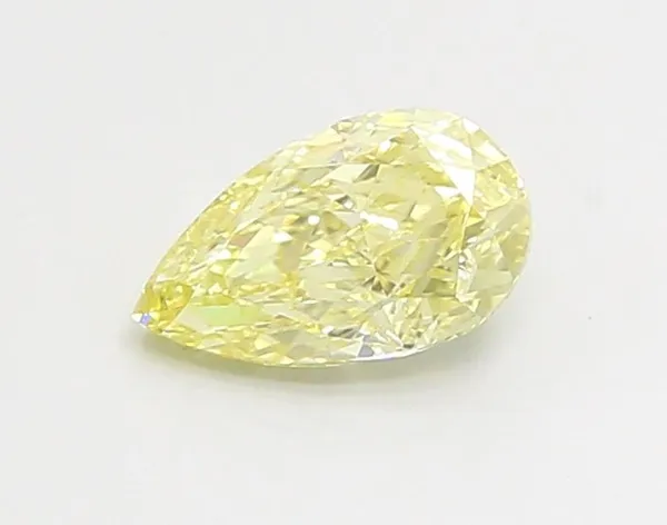 0.8ct PEAR Fancy Yellow VVS2 Coloured Lab diamond